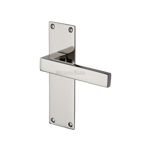 M.Marcus Heritage Brass Metro Low Profile Lever Handle on Plate