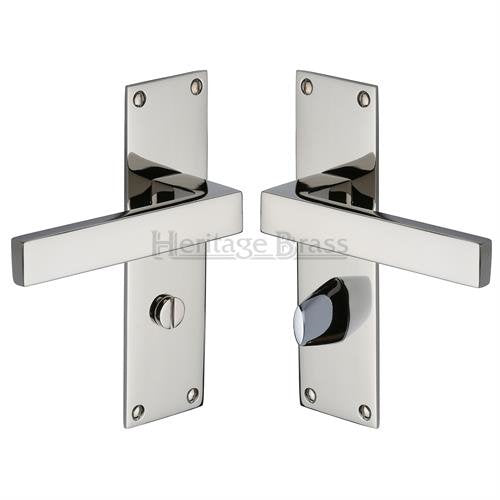 M.Marcus Heritage Brass Metro Low Profile Lever Handle on Plate