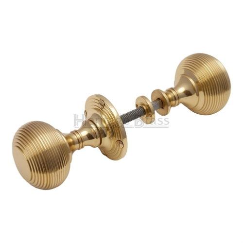 M.Marcus Heritage Brass Reeded Knob Set