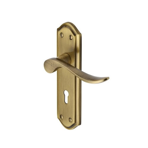 M.Marcus Heritage Brass Sandown Lever Handle on Plate