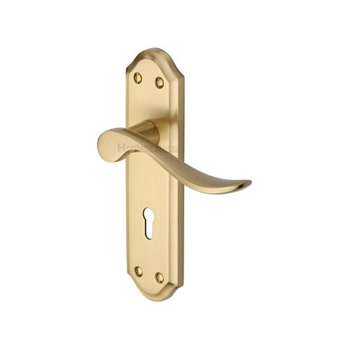 M.Marcus Heritage Brass Sandown Lever Handle on Plate