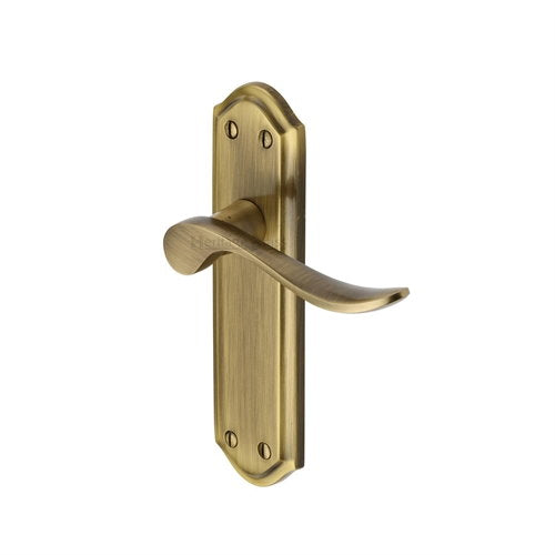 M.Marcus Heritage Brass Sandown Lever Handle on Plate