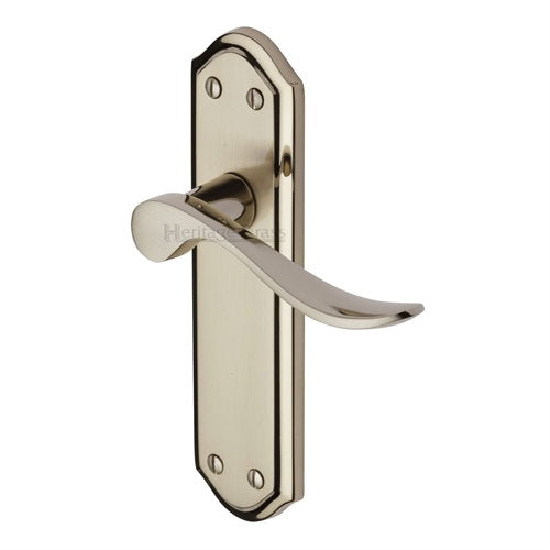 M.Marcus Heritage Brass Sandown Lever Handle on Plate