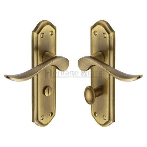 M.Marcus Heritage Brass Sandown Lever Handle on Plate