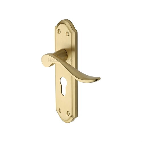 M.Marcus Heritage Brass Sandown Lever Handle on Plate