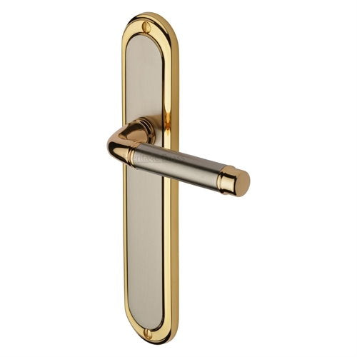 M.Marcus Heritage Brass Saturn Long Lever Handle on Plate