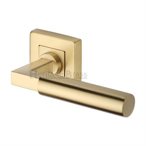 M.Marcus Heritage Brass Bauhaus SQ Lever Handle Set