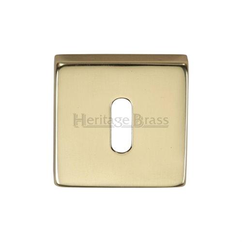 M.Marcus Heritage Brass SQ5002 Lever Key Escutcheon