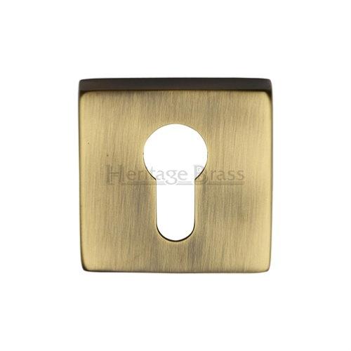 M.Marcus Heritage Brass SQ5004 Euro Profile Escutcheon