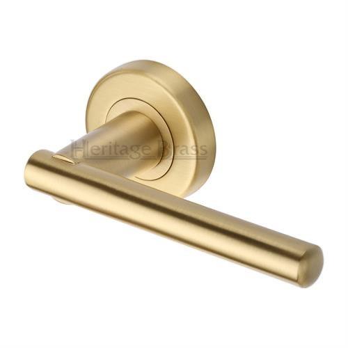 M.Marcus Heritage Brass Challenger Lever Handle Set