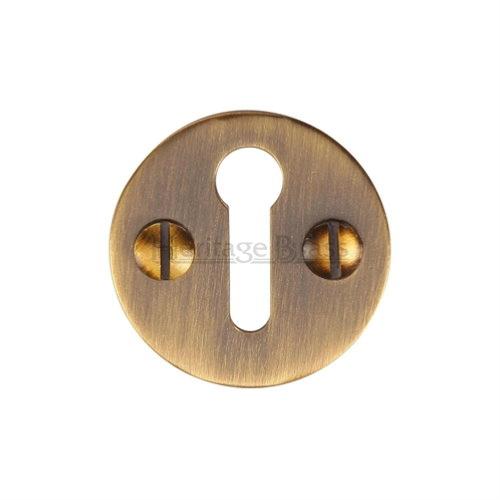 M.Marcus Heritage Brass V1010 Lever Key Escutcheon