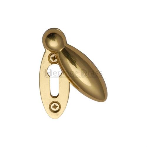 M.Marcus Heritage Brass V1022 Euro Profile Swing Cover Oval Escutcheon