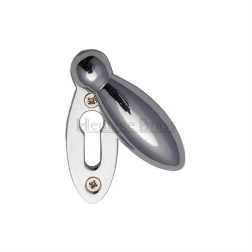 M.Marcus Heritage Brass V1022 Euro Profile Swing Cover Oval Escutcheon