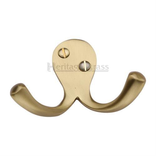 M.Marcus Heritage Brass V1060 Double Robe Hook