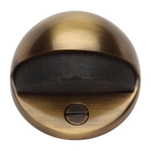 M.Marcus Heritage Brass V1080 Oval Floor Mounted Door Stop