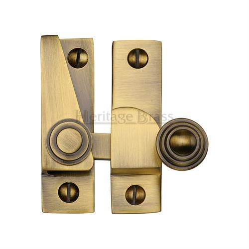 M.Marcus Heritage Brass V1104 Hook Plate Sash Fastener