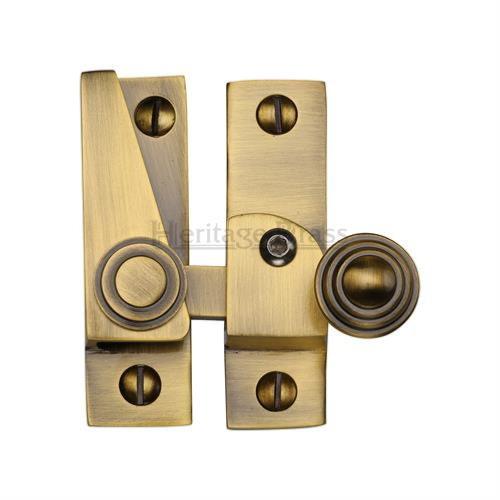 M.Marcus Heritage Brass V1104 Hook Plate Sash Fastener