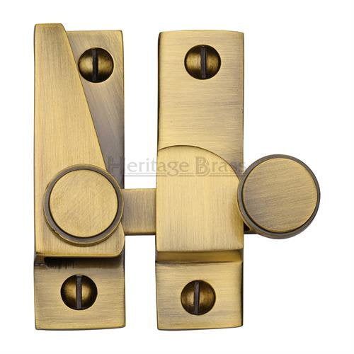 M.Marcus Heritage Brass V1106 Hook Plate Sash Fastener