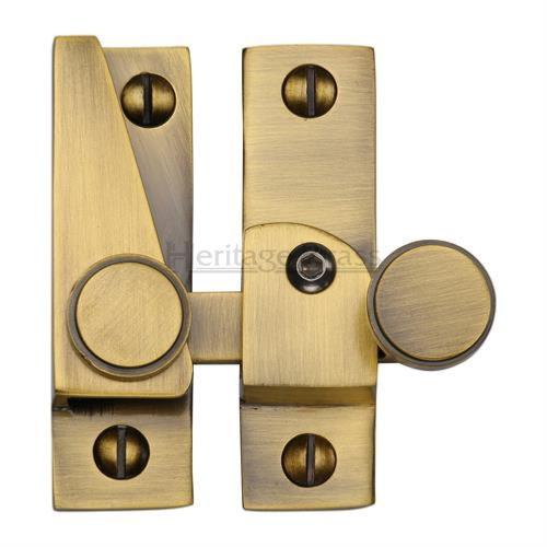 M.Marcus Heritage Brass V1106 Hook Plate Sash Fastener