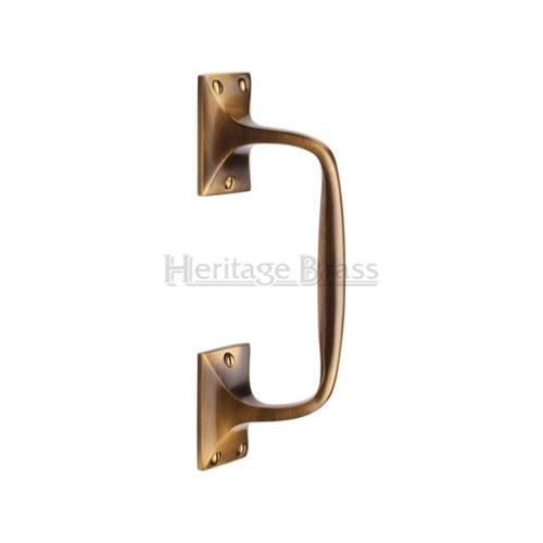 M.Marcus Heritage Brass V1150 Cranked Pull Handle