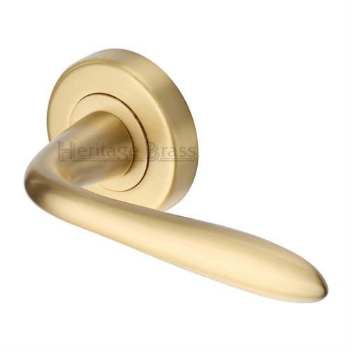 M.Marcus Heritage Brass Sutton Lever Handle Set