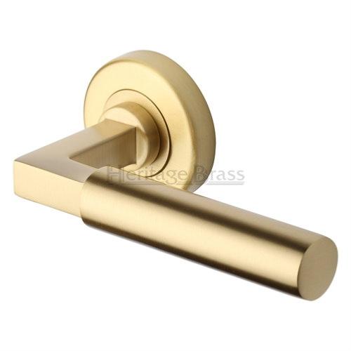 M.Marcus Heritage Brass Bauhaus Lever Handle Set