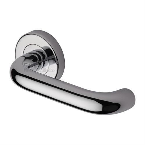 M.Marcus Heritage Brass Polished Chrome Harmony Lever Handle Set