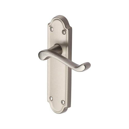 M.Marcus Heritage Brass Meridian Lever Handle on Plate