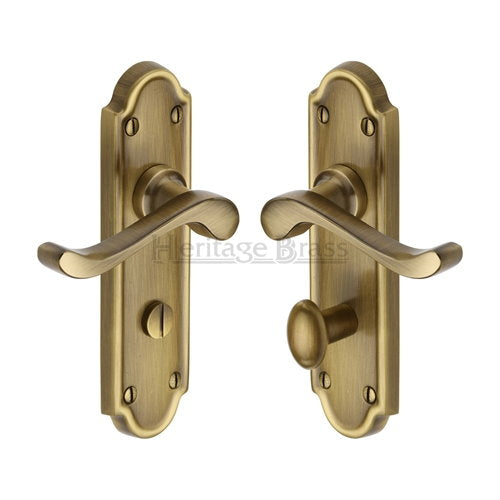 M.Marcus Heritage Brass Meridian Lever Handle on Plate