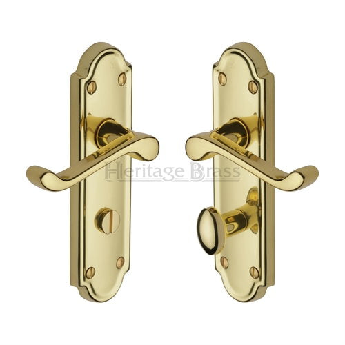 M.Marcus Heritage Brass Meridian Lever Handle on Plate