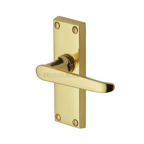 M.Marcus Heritage Brass Victoria Lever Handle on Short Plate