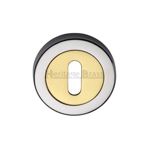 M.Marcus Heritage Brass V4000 Lever Key Escutcheon