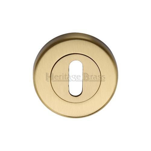 M.Marcus Heritage Brass V4000 Lever Key Escutcheon