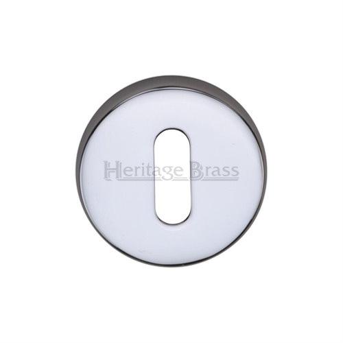 M.Marcus Heritage Brass V4007 Lever Key Escutcheon