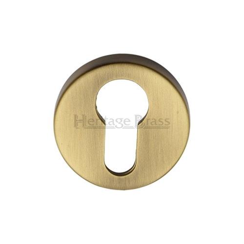 M.Marcus Heritage Brass V4008 Euro Profile Escutcheon