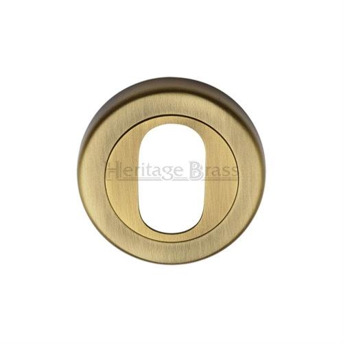 M.Marcus Heritage Brass V4010 Oval Profile Escutcheon