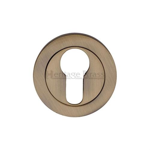 M.Marcus Heritage Brass V4020 Euro Profile Escutcheon