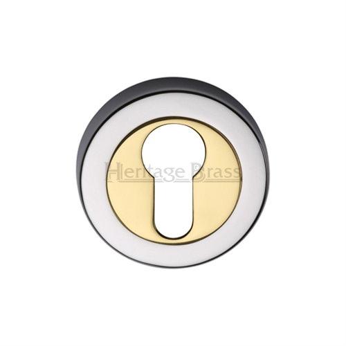 M.Marcus Heritage Brass V4020 Euro Profile Escutcheon