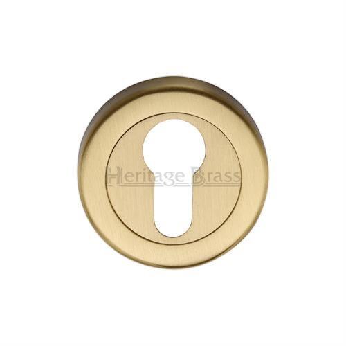 M.Marcus Heritage Brass V4020 Euro Profile Escutcheon