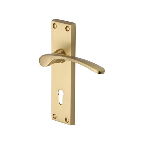 M.Marcus Heritage Brass Sophia Lever Handle on Plate