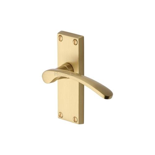 M.Marcus Heritage Brass Sophia Lever Handle on Short Plate