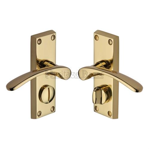 M.Marcus Heritage Brass Sophia Lever Handle on Short Plate