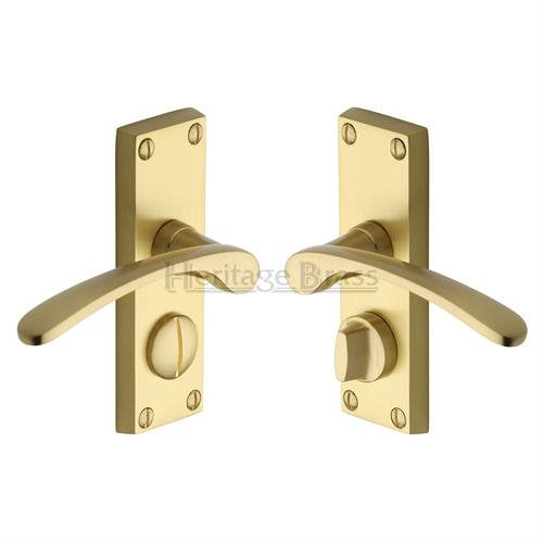 M.Marcus Heritage Brass Sophia Lever Handle on Short Plate