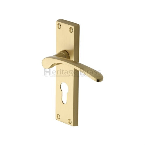 M.Marcus Heritage Brass Sophia Lever Handle on Plate