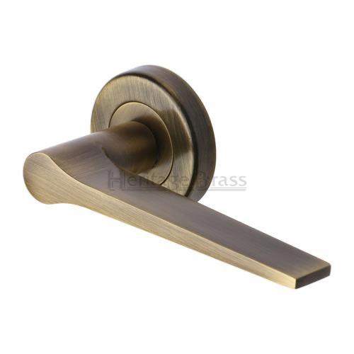 M.Marcus Heritage Brass Gio Lever Handle Set