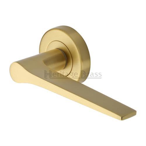 M.Marcus Heritage Brass Gio Lever Handle Set