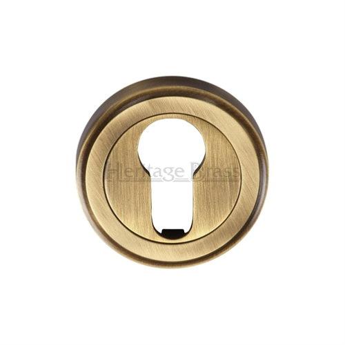 M.Marcus Heritage Brass V5020 Euro Profile Escutcheon