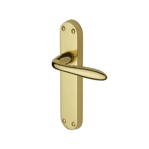 M.Marcus Heritage Brass Sutton Lever Handle on Plate