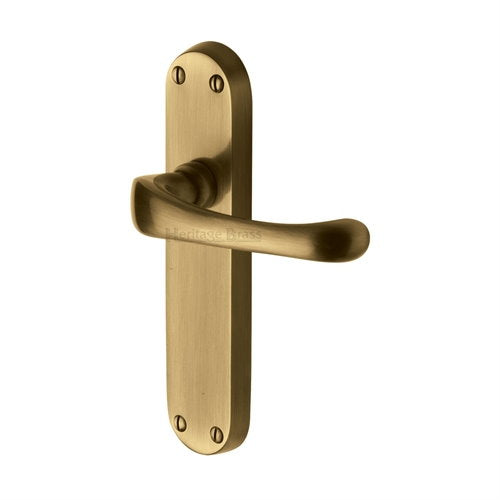 M.Marcus Heritage Brass Gloucester Lever Handle on Plate