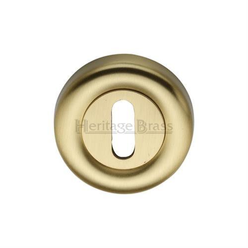 M.Marcus Heritage Brass V6722 Lever Key Escutcheon